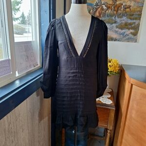 Forever 21 Plunge & Eyelet Neckline Dress, Style#EBPD0514DR04-PP